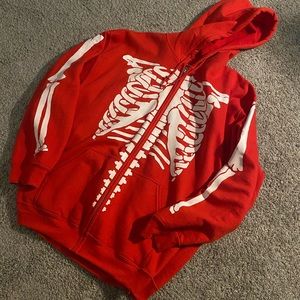 Skeleton Zip up hoodie